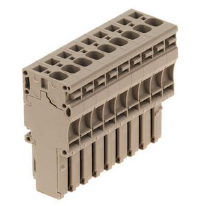 Plug (terminal) d.beige 4mm² 32A 80 1855060000 VVE=10