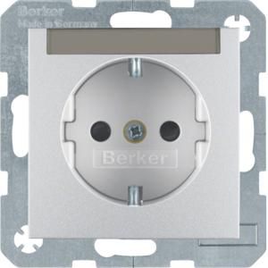 Wandcontactdoos RA tekstv schroef berker S.1/B.3/B.7 alulook