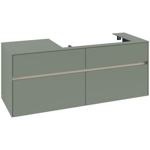 Wastafelonderkast Collaro 1400x548x500mm Soft Green C090B0AF