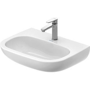 D-CODE #231160 Med wastafel 600mm wit met kraangat