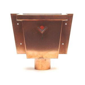 Vergaarbak koper vierkant model (junior) 100mm