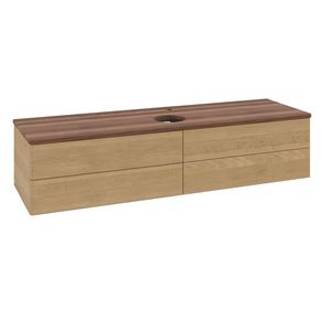 Wastafelonderkast Antao 1600x360x500mm Honey Oak K25052HN