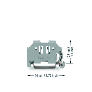 Eindklem 6mm draagrail 35 x 15/35 x 7,5 gri 249-116 VVE=25