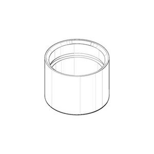 Beluchter mouw 24x17,5mm chr 092301060-00