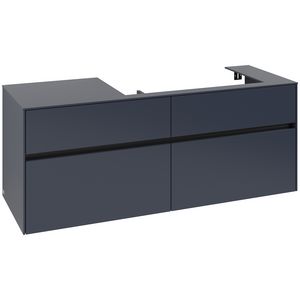 Wastafelonderkast Collaro 1400x548x500mm Marine Blue C09000VQ