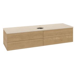 Wastafelonderkast Antao 1600x360x500mm Honey Oak K25053HN