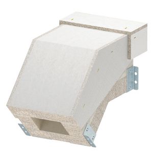 Verticale bocht dalend EI90 voor PLCS D090810 100x80