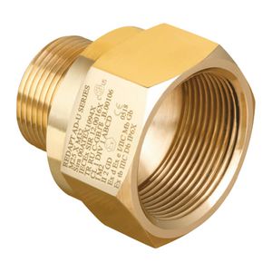 Exde brass adaptor PG16 male x 1/2 NPT female