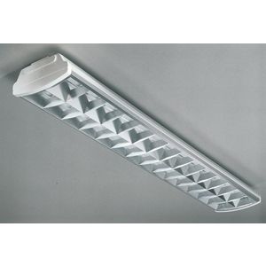 Armatuur SYLMASTER LS T8 2x58W HF geprofileerde dwarslamel