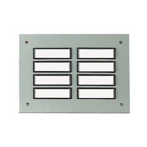 Etageplaat Aluminium inbouw 8-voudig weersbestendig 55828