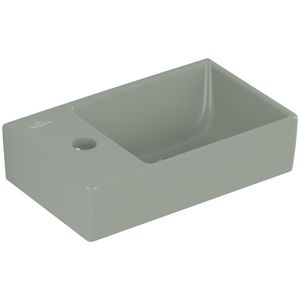 Fontein Avento 360x220mm Morning Green CeramicPlus kraangat rechts zonder overloop