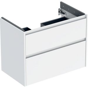 onderkast voor wastafel 2x la 79.4x60.6x44.6cm Breedte wastafel=85cm wit / gelakt zijdeglans