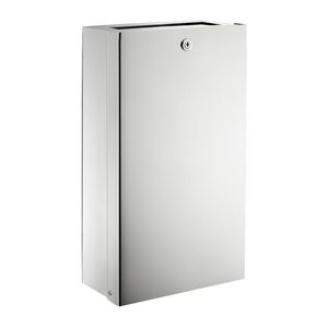 Afvalbak muurmodel voor handdoekjes RVS glanzend gepolijst