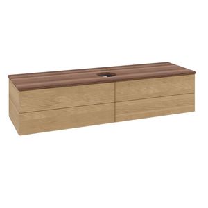 Wastafelonderkast Antao 1600x360x500mm Honey Oak K25152HN