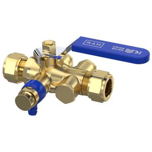 Terugstroombev. TBE-EA Compact-XS 15x15mm knel +aftapper