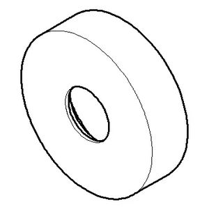 Rozet 40,5x11mm Champagne (22kt Goud)