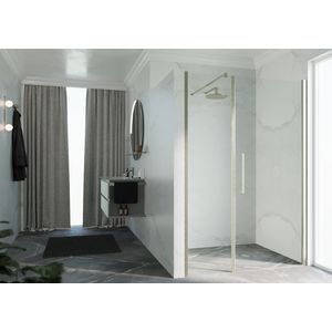 Deur Young Plus Gfl 103 VeR103-107Cm Helder Glas Rvs-Look