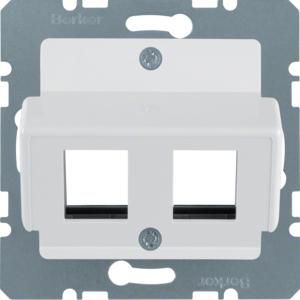 Centraalplaat v 2 Krone-jacks polarwit mat