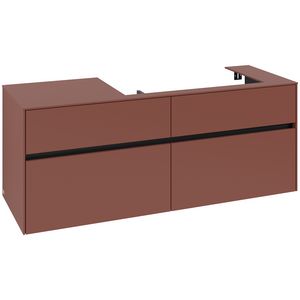 Wastafelonderkast Collaro 1400x548x500mm Wine Red C09000AH