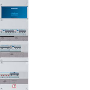 10-groepenverd. HS 3xALS 63A+3f PV HACO 16A/300mA+3f HACO 3f