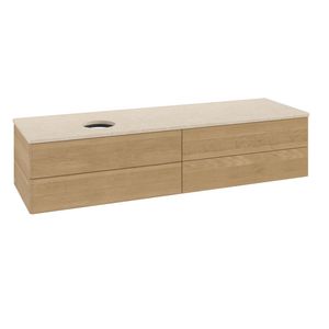 Wastafelonderkast Antao 1600x360x500mm Honey Oak K26013HN