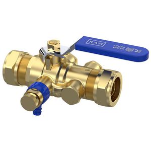 Terugstroombev. TBE-EA Compact-XS 22x22mm knel +aftapper
