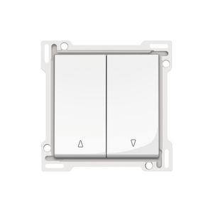 Afwerkingsset 2-voudige rolluikdrukknop hoogglans wit