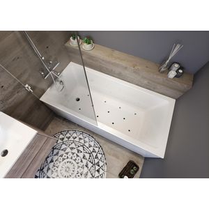 Whirlpool Lusso Plus Rihopool 170x80cm systeem AIR links hoogglans wit