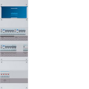 10-groepenverd. HS 3x ALS 40A 16A/30mA+kookgr.+beltrafo 3f