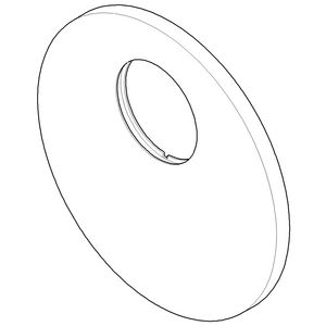 Rozet v. douche 150x9mm Champagne (22kt Goud)