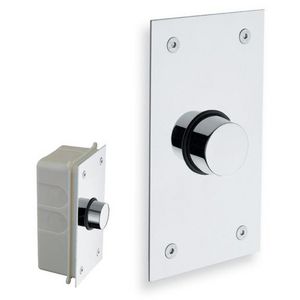 Inbouw urinoirspoeler chroom met wandplaat 1/2 bt.dr. zel