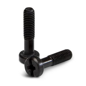 Schroef stopcontact (20 stuks) zwart