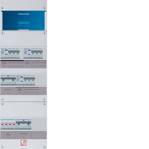 9-groepenverd. HS 3x ALS 63A+3f PV HACO 16A/300mA+3f HACO 3f