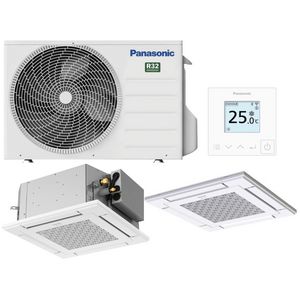 Set airco PACi NX 4-weg cassette met paneel 5kW