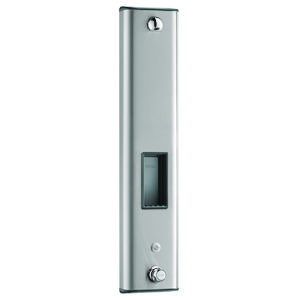 Douchepaneel thermostatisch 230/6V RVS bovenaansluiting + zeepschaal