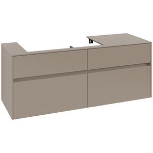Wastafelonderkast Collaro 1400x548x500mm Taupe C089B0VM