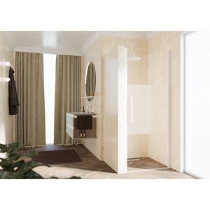 Deur Young Plus 1B 77 Verst.77-81Cm Satin Motief Wit Mat