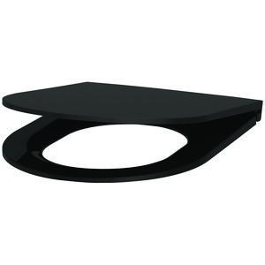 Toiletzitting slim met deksel S21 zwart Duroplast