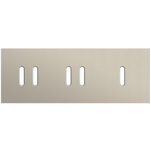 Afdekplaat 3-voud horiz. 71mm centerafst. 166-56704