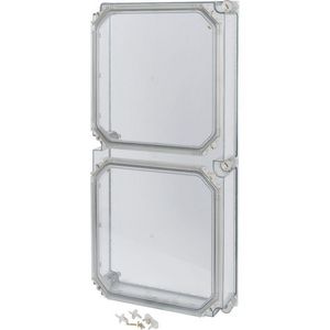 Deksel CI HxBxD=750x375x100mm met deur transparant