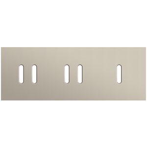 Afdekplaat 3-voud horiz. 71mm centerafst. 166-56704