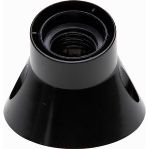 Wandlamphouder E27 zwart VVE=6