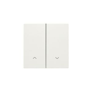 Afwerkingsset dubbele elektr. rolluikschakelaar white