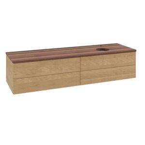 Wastafelonderkast Antao 1600x360x500mm Honey Oak K27152HN