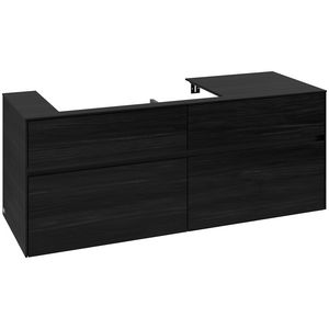 Wastafelonderkast Collaro 1400x548x500mm Black Oak C089B0AB