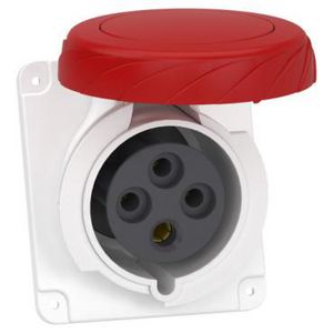 Inbouwcontactdoos Gehoekt 3P+A 32A 380-415V AC 6h PratiKa