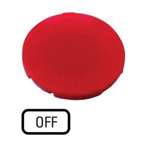 Indicatieplaatje vlak rood "off"