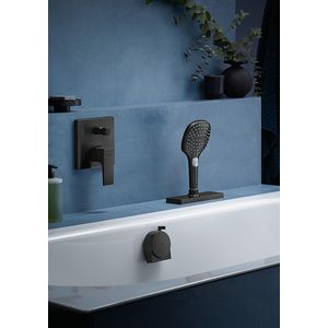 Afbouwdeel Badmengkraan 1-hendel Metropol inbouw Brushed Black Chrome