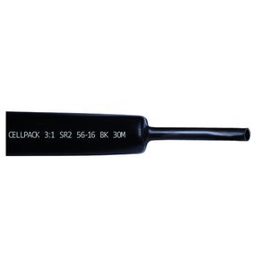Lengte a 30m. Krimpbuis dikw. 3 : 1 - SR2/56-16/zwart/30m