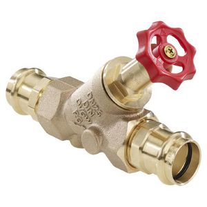 Vrijstroomafsluiter 15x15mm brons Viega Profipress VVE=10